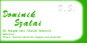 dominik szalai business card